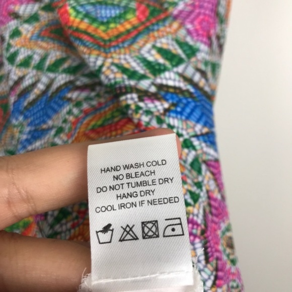 Lovers + Friends Poppy Mosaic Racerback Camisole Layered Multicolor Size Small - Picture 7 of 7